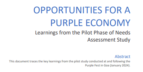 Cover page of the "Opportunities for a Purple Economy" report.